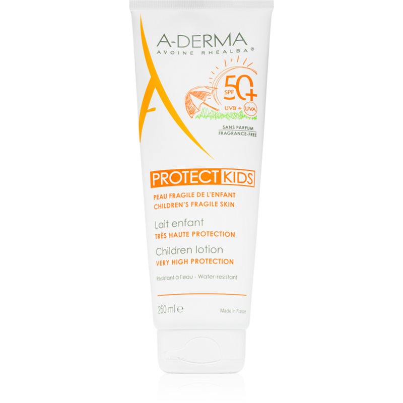 A-Derma Protect Kids Children Lotion защитно мляко за загар за деца SPF 50+ - Грижа за тяло - Сравни цени от 1 магазин с безплатна доставка