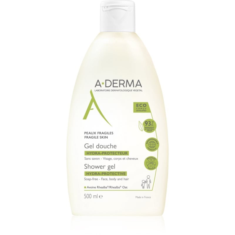 A-Derma Hydra-Protective изключително нежен душ-гел за цялото семейство - Грижа за тяло - Сравни цени от 1 магазин с безплатна доставка