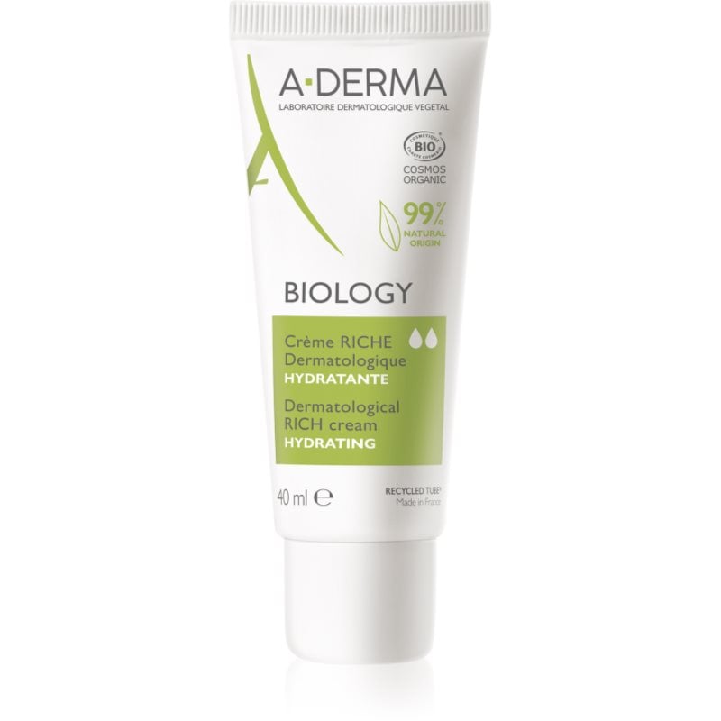 A-Derma Biology Rich Cream подхранващ хидратиращ крем за суха към изключително суха чувствителна кожа