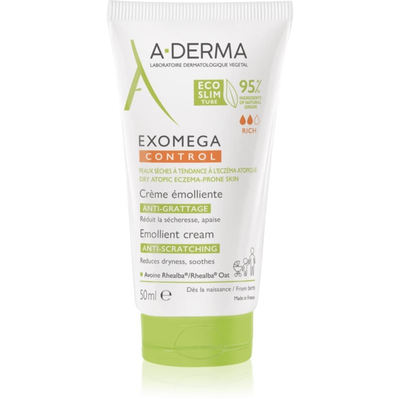 A-Derma A-Derma Exomega Control Emollient Cream крем за тяло за много суха чуствителна и атопична кожа - Унисекс парфюм 50мл - Сравни цени от 1 магазин с безплатна доставка