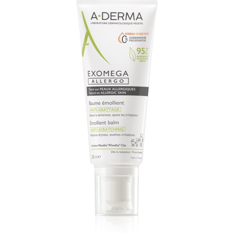 A-Derma A-Derma Exomega Control Allergo хидратиращ крем за подсилване на защитната бариера на чувствителна и атопична кожа - Унисекс парфюм 200мл - Сравни цени от 1 магазин с безплатна доставка