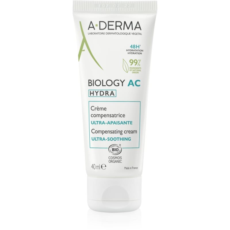 A-Derma Biology AC Hydra хидратиращ и успокояващ крем с 48 часов ефект - Грижа за лице - Сравни цени от 1 магазин с безплатна доставка