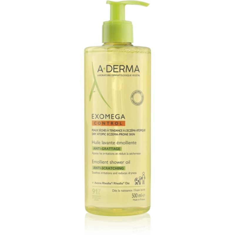 A-Derma Exomega Control Emollient shower oil омекотяващо душ олио за суха към атопична кожа - Грижа за тяло - Сравни цени от 1 магазин с безплатна доставка