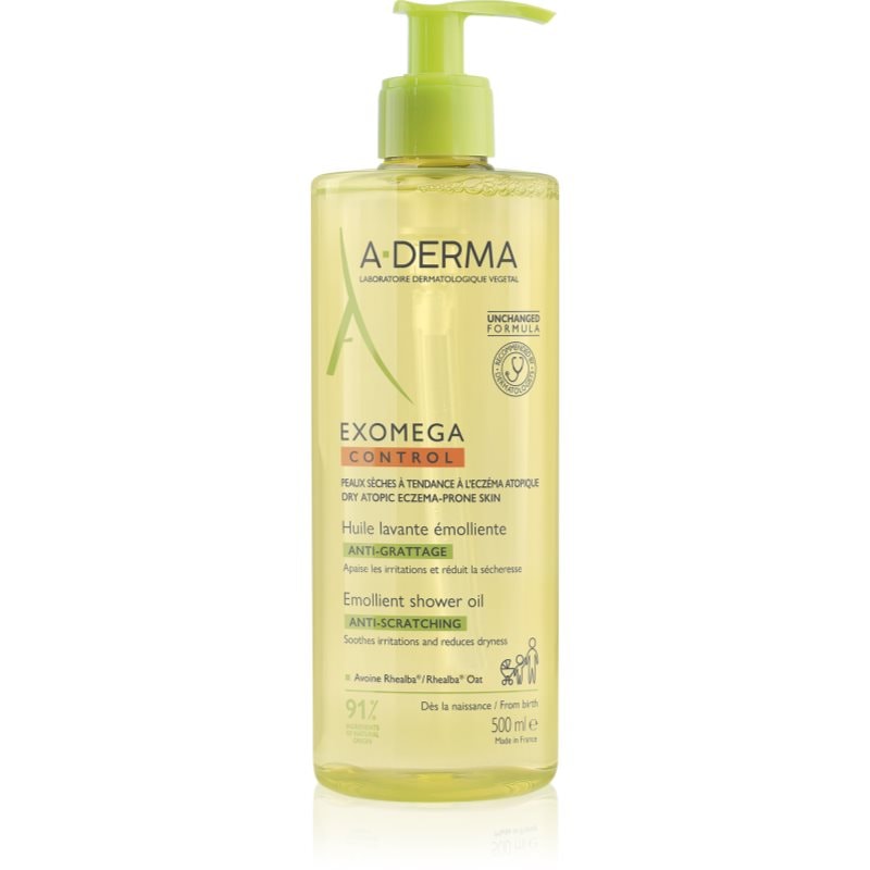 A-Derma Exomega Control Emollient shower oil омекотяващо душ олио за суха към атопична кожа - Грижа за тяло - Сравни цени от 1 магазин с безплатна доставка
