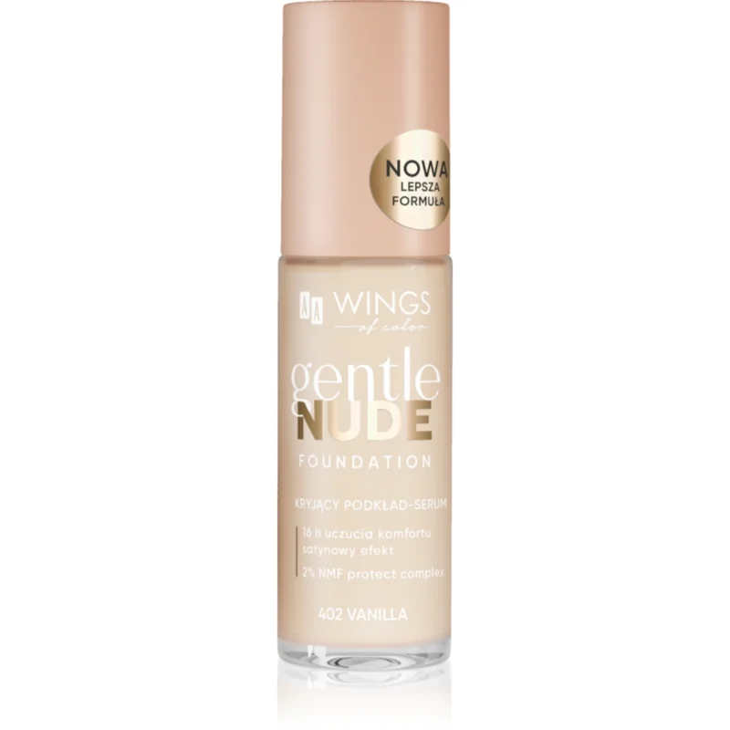 AA Wings of Color Gentle Nude Foundation течен фон дьо тен с хидратиращ ефект