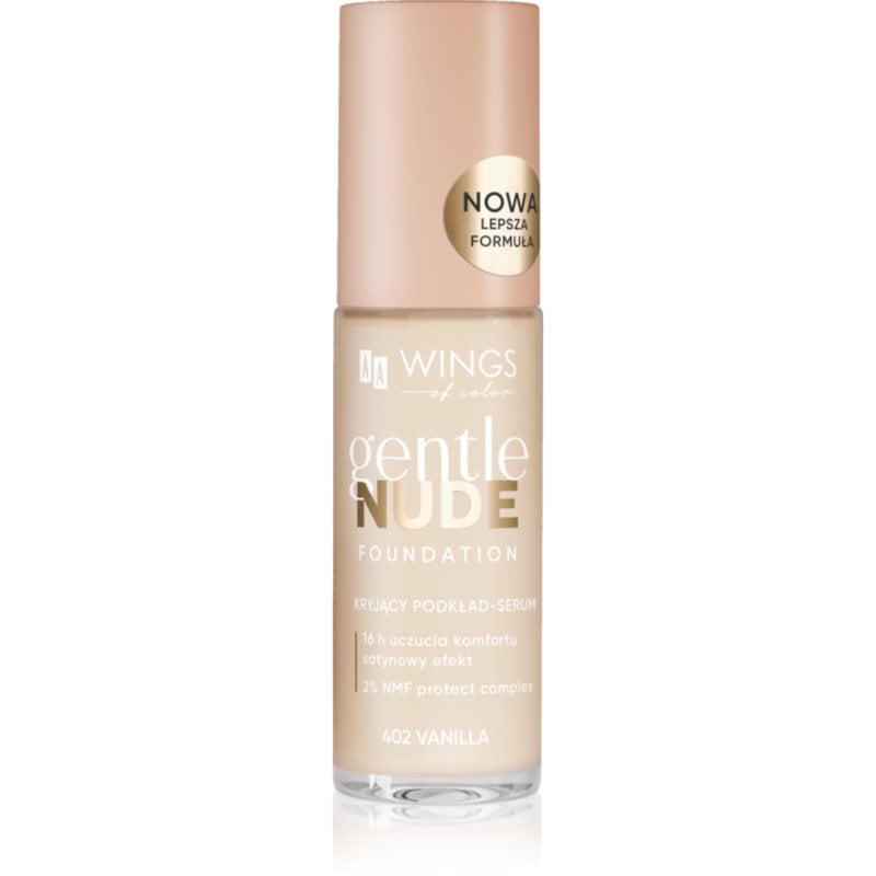AA Wings of Color Gentle Nude Foundation течен фон дьо тен с хидратиращ ефект