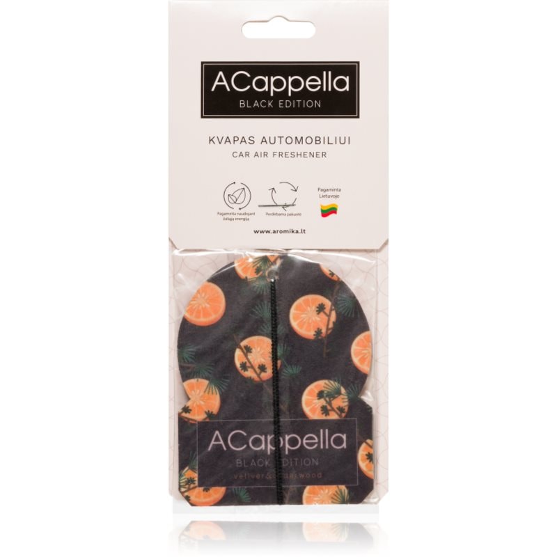 ACappella Black Edition Vetiver ароматизатор за въздух - Аромат - Сравни цени от 1 магазин с безплатна доставка