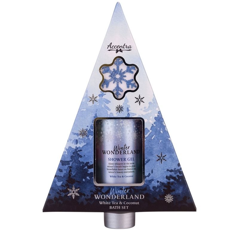 Accentra Winter Wonderland White Tea & Coconut подаръчен комплект за вана аромати White Tea & Coconut - Комплект - Сравни цени от 1 магазин с безплатна доставка