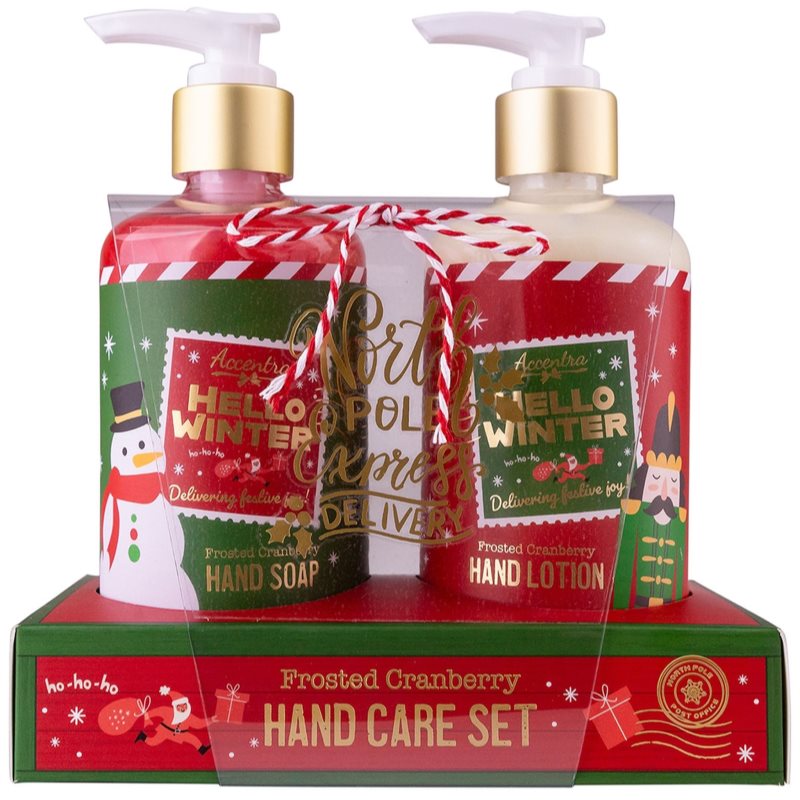 Accentra Hello Winter Frosted Cranberry коледен подаръчен комплект за ръце аромати Frosted Cranberry - Комплект - Сравни цени от 1 магазин с безплатна доставка