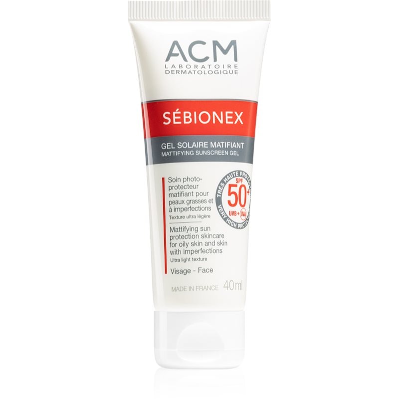 ACM Sébionex SPF 50+ матиращ гел за лице - Грижа за лице - Сравни цени от 1 магазин с безплатна доставка