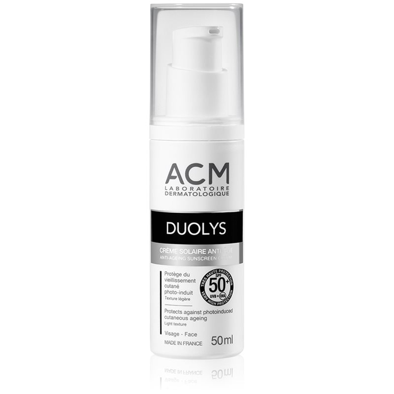 ACM Duolys дневен защитен крем против стареене на кожата SPF 50+ - Грижа за лице - Сравни цени от 1 магазин с безплатна доставка