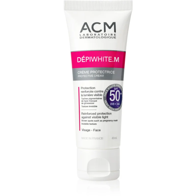 ACM Dépiwhite M защитен крем за лице SPF 50+ - Грижа за лице - Сравни цени от 1 магазин с безплатна доставка