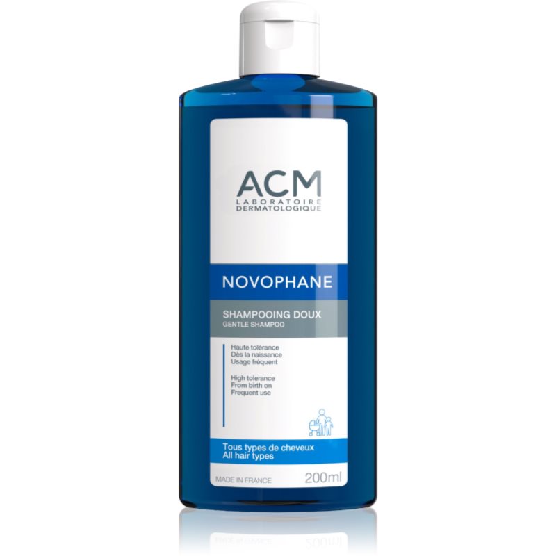 ACM ACM Novophane Gentle Shampoo изключително нежен шампоан за всички видове коса - Унисекс парфюм 200мл - Сравни цени от 1 магазин с безплатна доставка