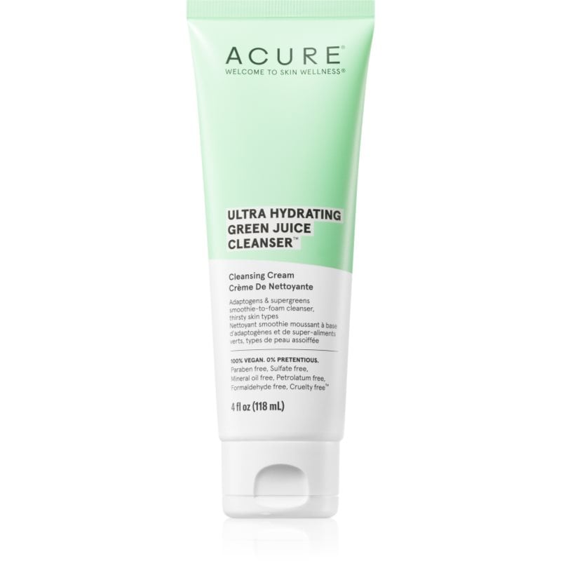 ACURE Ultra Hydrating Green Juice почистващ крем