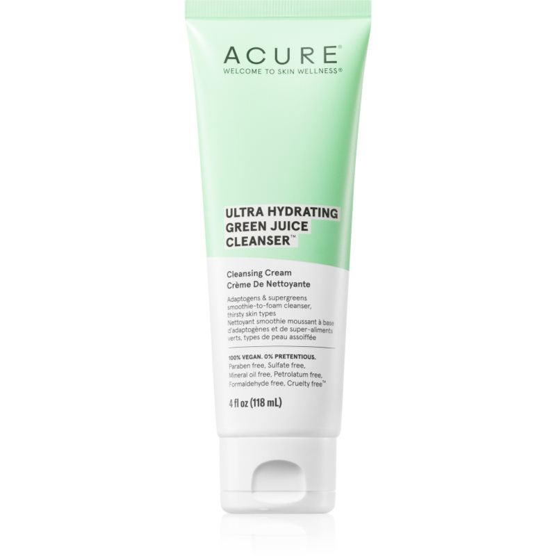 ACURE ACURE Ultra Hydrating Green Juice почистващ крем - Унисекс парфюм 118мл - Сравни цени от 1 магазин с безплатна доставка