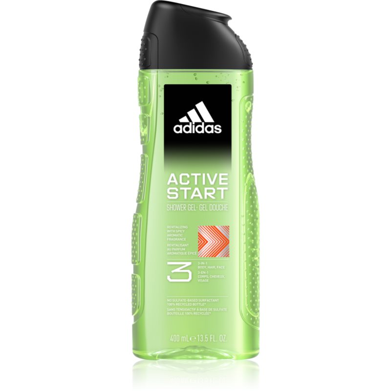 Adidas 3 Active Start душ гел за мъже - Грижа за тяло - Сравни цени от 1 магазин с безплатна доставка