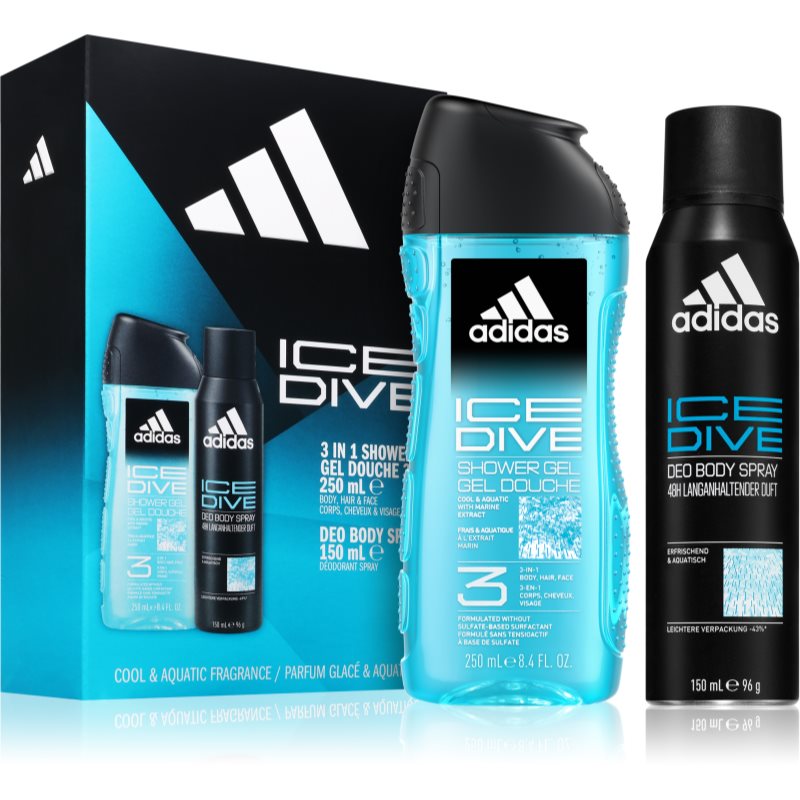 Adidas Ice Dive подаръчен комплект за мъже - Комплект - Сравни цени от 1 магазин с безплатна доставка