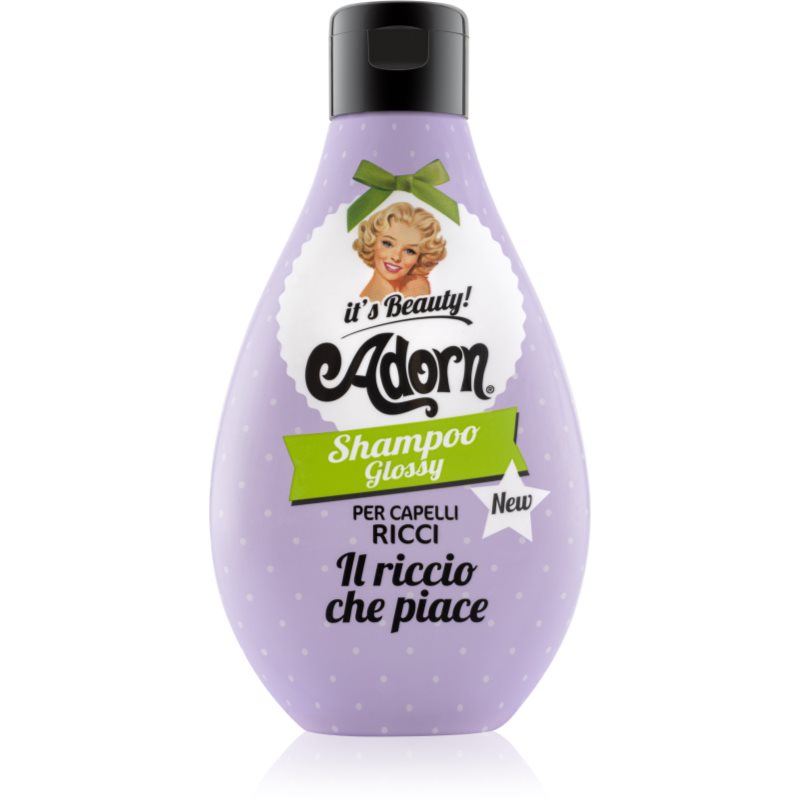 Adorn Adorn Glossy Shampoo шампоан за къдрава и чуплива коса за блясък на къдрава и чуплива коса Shampoo Glossy - Унисекс парфюм 250мл - Сравни цени от 1 магазин с безплатна доставка