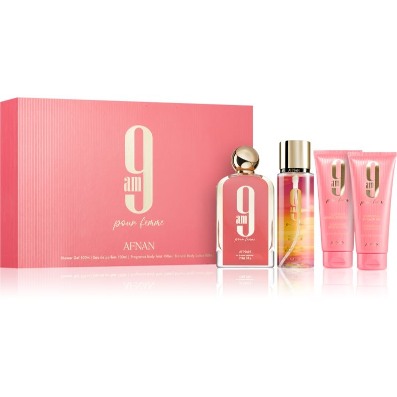 Afnan 9 AM Pour Femme подаръчен комплект за жени - Комплект - Сравни цени от 1 магазин с безплатна доставка