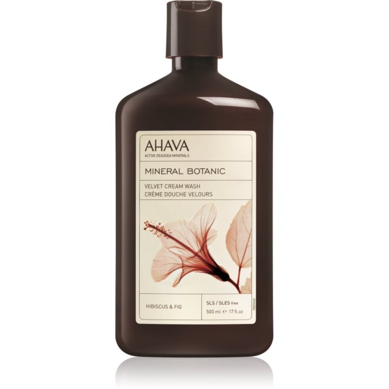 Ahava Mineral Botanic Hibiscus & Fig кадифен душ крем хибискус и смокиня