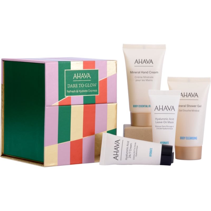 AHAVA Dare to Glow Refresh & Hydrate Express подаръчен комплект за тяло и лице