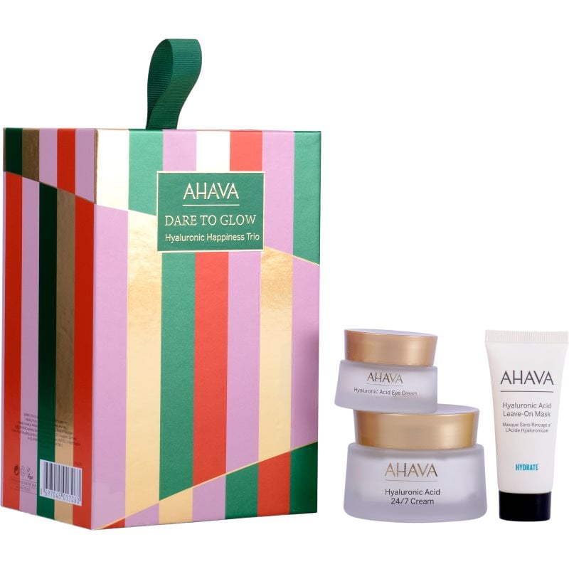 AHAVA Dare to Glow Hyaluronic Happiness Trio подаръчен комплект за интензивна хидратация