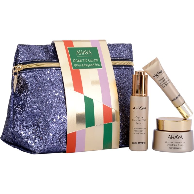 AHAVA Dare to Glow Glow & Behold Trio подаръчен комплект за освежаване и изглаждане на кожата