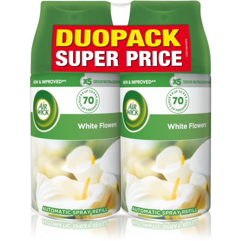 Air Wick Freshmatic White Flowers ароматизатор за въздух пълнител с аромат DUO 2x - Аромат - Сравни цени от 1 магазин с безплатна доставка