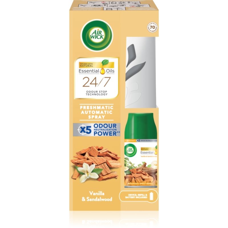 Air Wick Freshmatic Vanilla & Sandalwood ароматизатор за въздух - Аромат - Сравни цени от 1 магазин с безплатна доставка