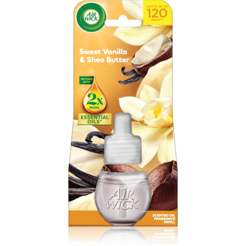 Air Wick Essential Oils Sweet Vanilla & Shea Butter пълнител за електрически дифузер - Аромат - Сравни цени от 1 магазин с безплатна доставка