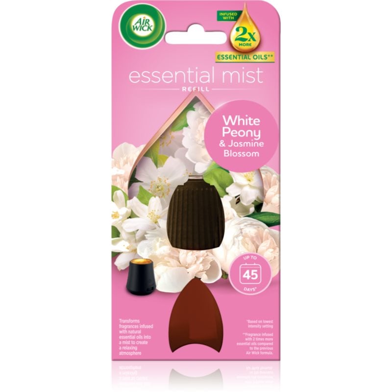 Air Wick Essential Mist White Peony & Jasmine Blossom пълнител за арома дифузери