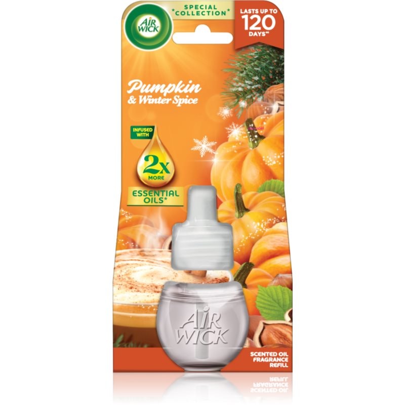 Air Wick Air Wick Pumpkin & Winter Spice електрически уред за освежаване на въздуха пълнител - Унисекс парфюм 19мл - Сравни цени от 1 магазин с безплатна доставка