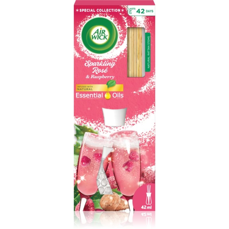 Air Wick Essential Oils Sparkling Rosé & Rasberry aроматизиращ дифузер с пълнител - Аромат - Сравни цени от 1 магазин с безплатна доставка