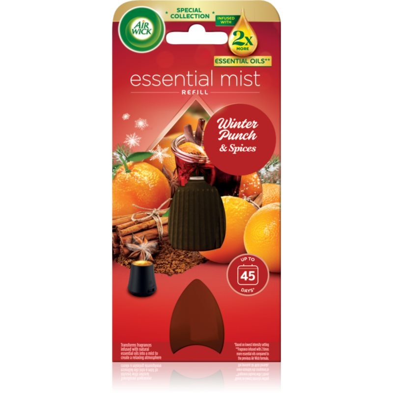 Air Wick Essential Mist Winter Punch & Spices пълнител за арома дифузери - Аромат - Сравни цени от 1 магазин с безплатна доставка