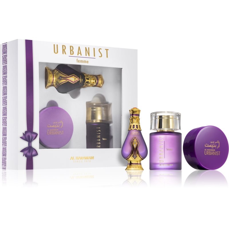 Al Haramain Urbanist Femme Fragrance Gift Set подаръчен комплект за жени - Аромат - Сравни цени от 1 магазин с безплатна доставка