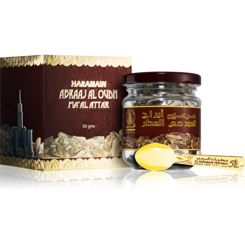 Al Haramain Abraaj Al Oudh Ma'Al Attak тамян 50 гр. - Аромат - Сравни цени от 1 магазин с безплатна доставка