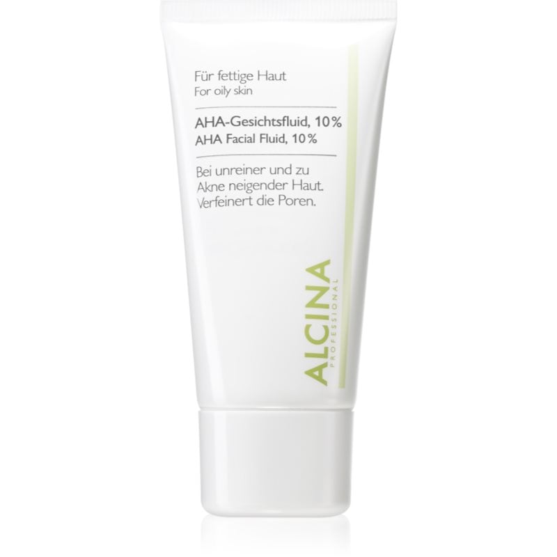 Alcina For Oily Skin флуид за лице с киселини AHA 10%