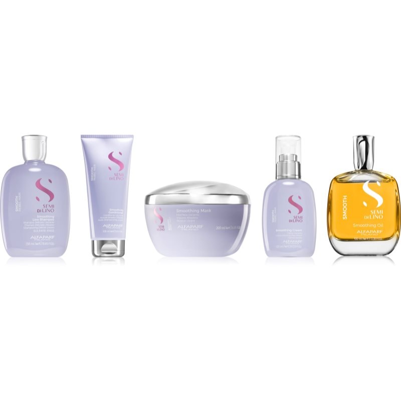 Alfaparf Milano Semi di Lino Smooth Smoothing Kit комплект за непокорна коса - Комплект - Сравни цени от 1 магазин с безплатна доставка