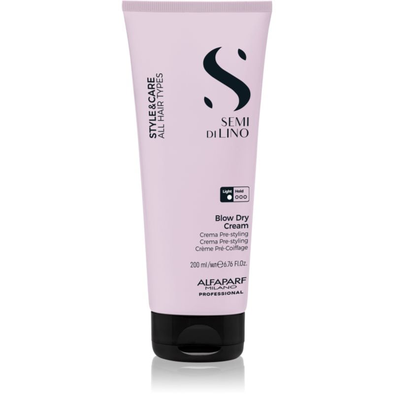 Alfaparf Milano Semi di Lino Style & Care Blow Dry Cream защитен крем ускоряващ изсушаването на коса със сешоар за всички видове коса