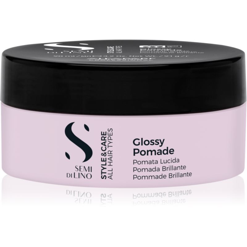 Alfaparf Milano Semi di Lino Style & Care Glossy Pomade оформящ брилянтин за оформяне и моделиране на прическа със силен гланц