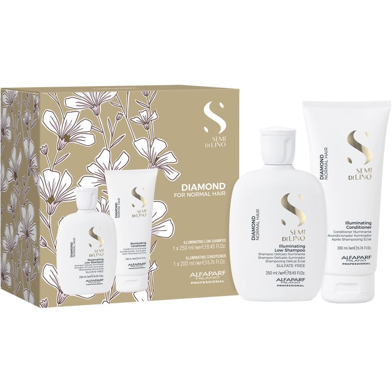 Alfaparf Milano Semi di Lino Diamond Kit комплект за блясък и мекота на косата - Комплект - Сравни цени от 1 магазин с безплатна доставка