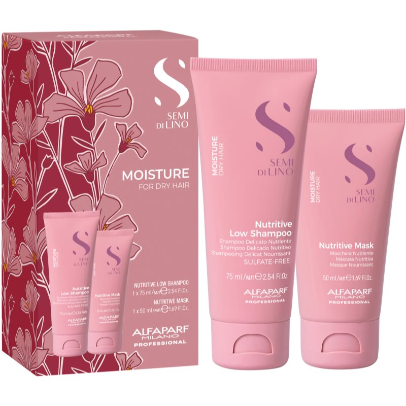Alfaparf Milano Semi di Lino Moisture Minisize Kit комплект за пътуване за интензивна хидратация - Комплект - Сравни цени от 1 магазин с безплатна доставка