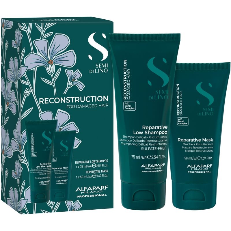 Alfaparf Milano Semi di Lino Reconstruction Minisize Kit комплект за пътуване за увредена коса - Комплект - Сравни цени от 1 магазин с безплатна доставка