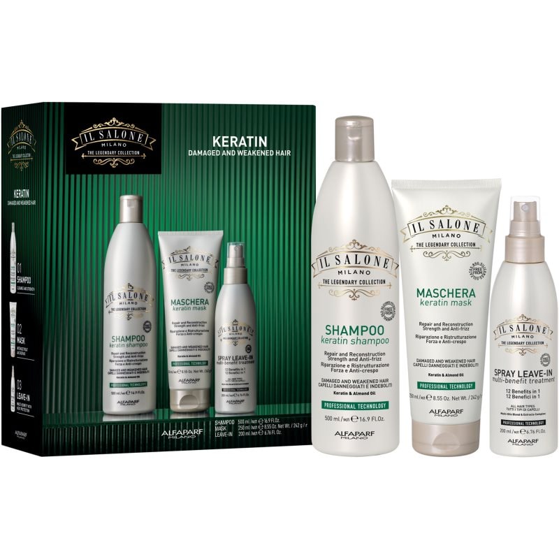 Alfaparf Milano Alfaparf Milano Il Salone Milano Keratin kit подаръчен комплект за увредена коса - Унисекс парфюм - Сравни цени от 1 магазин с безплатна доставка