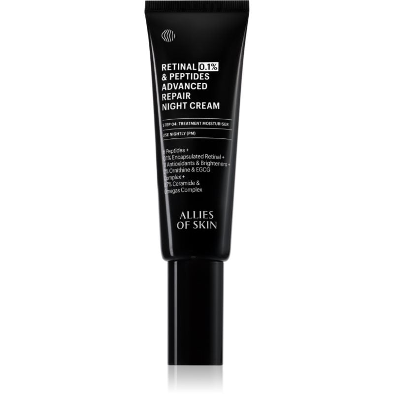 Allies of Skin 0.1% Retinal & Peptides Advanced Repair Night Cream ревитализиращ нощен крем