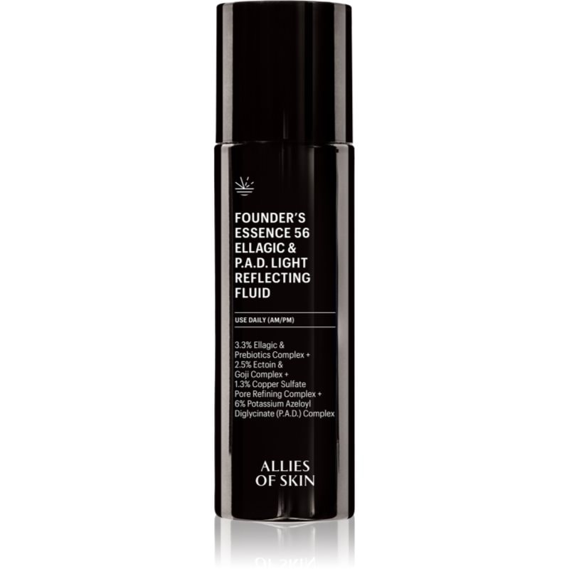 Allies of Skin Founder's Essence 56 Ellagic & P.A.D. Light Reflecting Fluid озаряваща есенция - Грижа за лице - Сравни цени от 1 магазин с безплатна доставка
