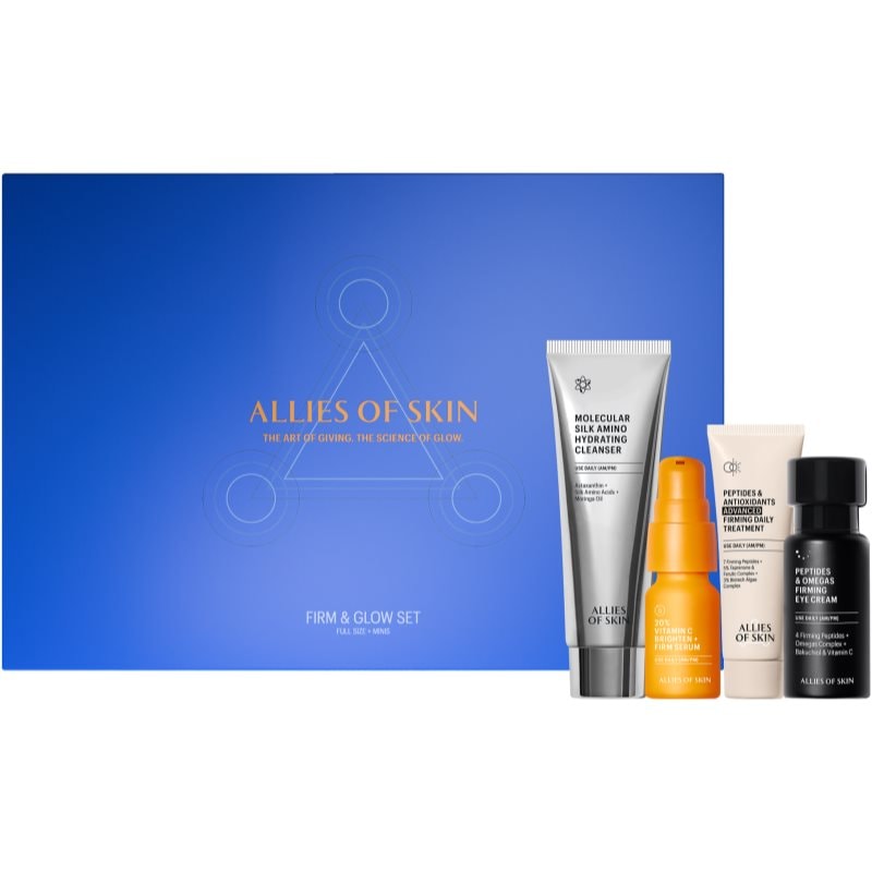Allies of Skin Firm & Glow Routine подаръчен комплект за освежаване и изглаждане на кожата - Комплект - Сравни цени от 1 магазин с безплатна доставка