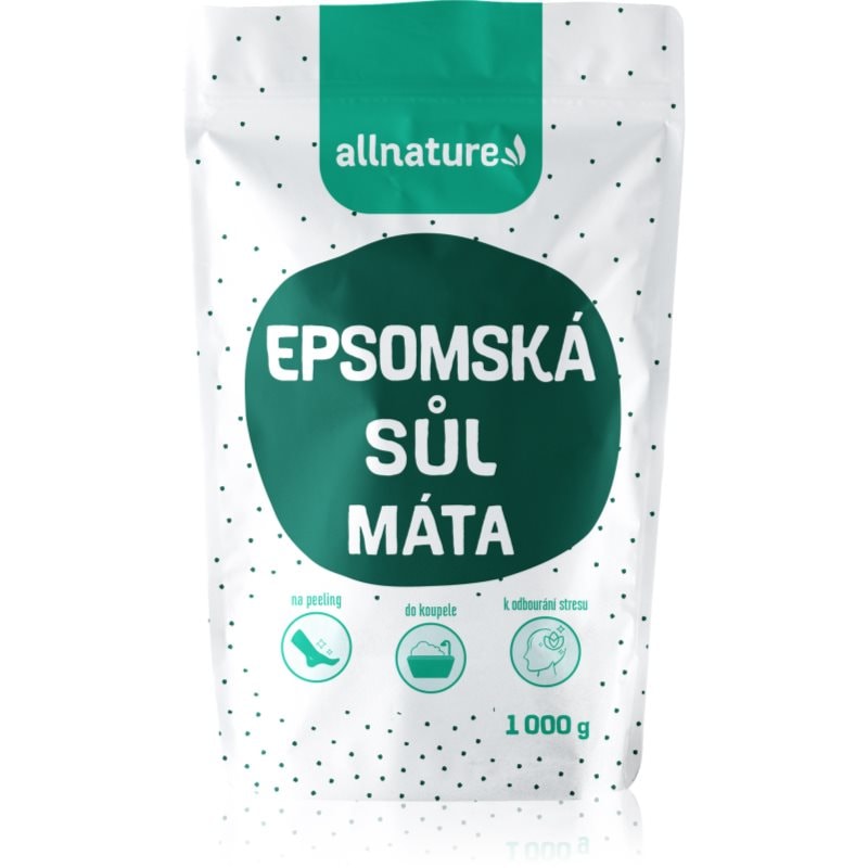 Allnature Allnature Epsom salt Mint сол за баня 1000 гр. - Унисекс парфюм 1000мл - Сравни цени от 1 магазин с безплатна доставка