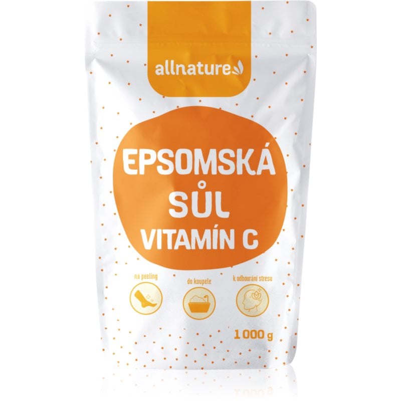 Allnature Epsom salt + vitamín C сол за баня 1000 гр.