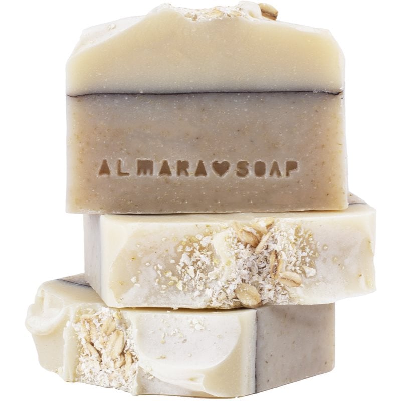 Almara Soap Natural Oatmeal Cake ръчно произведен сапун за чувствителна кожа 90 гр.